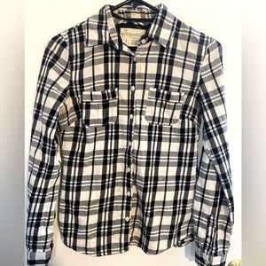 Buttoned down, small collar shirt